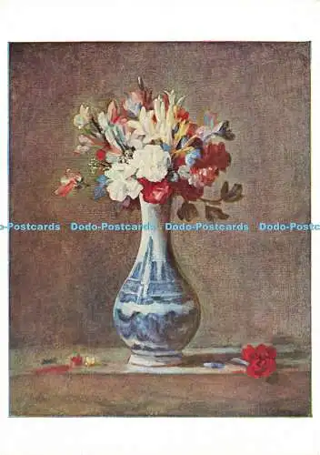 D185986 Eine Vase mit Blumen. National Gallery of Scotland. Chardin