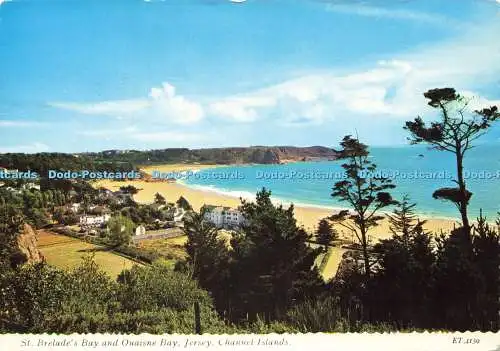 D182849 Kanalinseln. St. Brelade Bay und Ouaisne Bay. Jersey. Bamforth. 1974