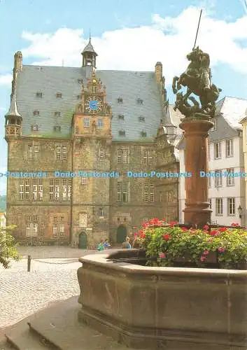 D186024 Universitätsstadt. Marburg an der Lahn. das Rathaus. F. G. Zeitz. 1978