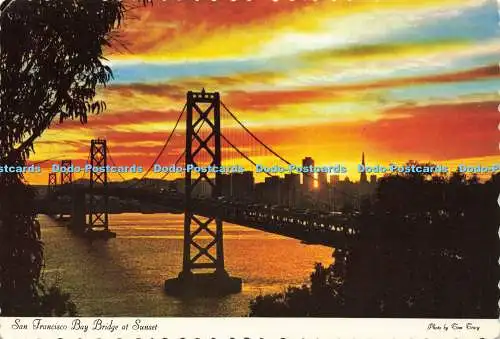 D181349 San Francisco. Bay Bridge bei Sonnenuntergang. Smith Neuheit. Dexter Press. Tom Tr