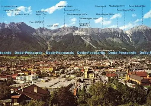 D182936 Olympiastadt Innsbruck. Gegen die Nordkette. Monopol. Schollhorn