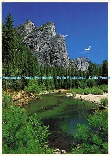 D186090 Merced River. Drei Brüder. Schlag. Sammlung John Wagner