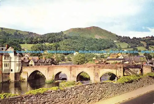 D182946 Denbighshire. Llangollen Bridge. J. Arthur Dixon. Douglas Scott