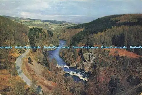 D181416 Schottland. Der Fluss Beauly am Grand Defile des Druim Pass. J. Art