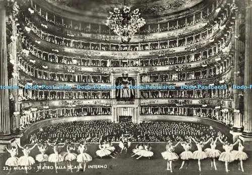 D182992 Milano. Teatro Alla Scala Interno. RP