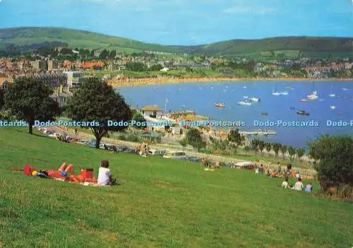 D182995 Swanage From the Downs. J. Lachs