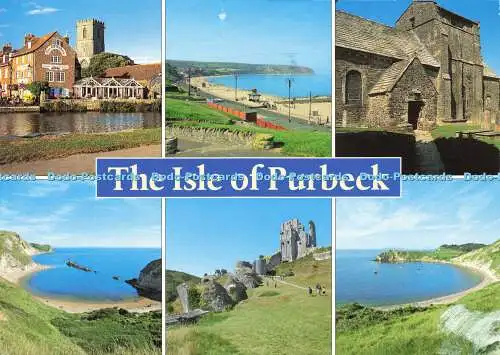 D184430 Dorset. Die Insel Purbeck. Wareham. Lulworth Cove. Studland. Corfe Cas