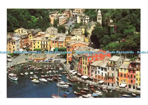 D184432 Riviera Ligure. Portofino. Der berühmte kleine Platz. Grafiche Mailand Karte