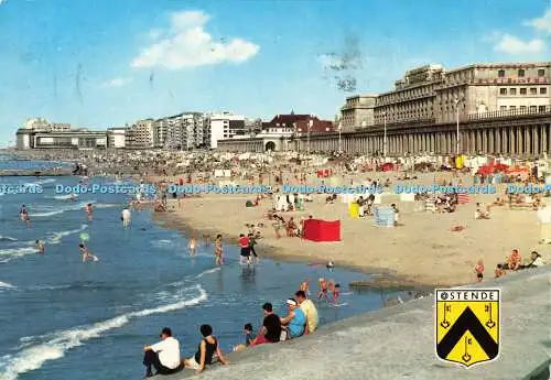 D182998 Ostende. Strand und Promenade. Krüger. 1966