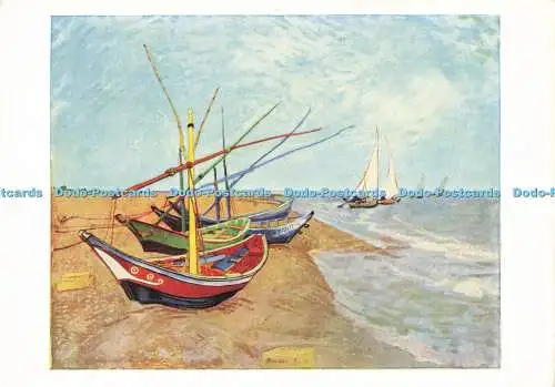 D183006 Boote von Ste. Marie. Galerie Pallas. Pallas Postkarte 16. Vincent Van Gog