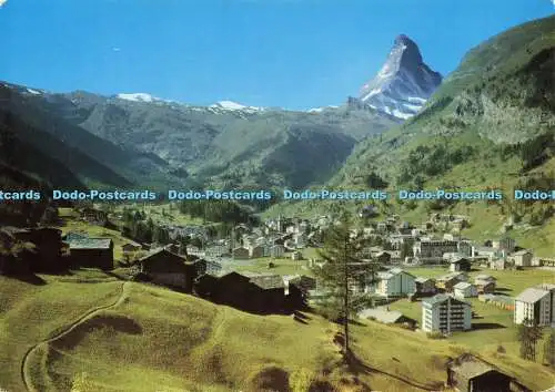 D184446 Zermatt et le Cervin. Zermatt und das Matterhorn. Marcel Rouge. Nr. 3495