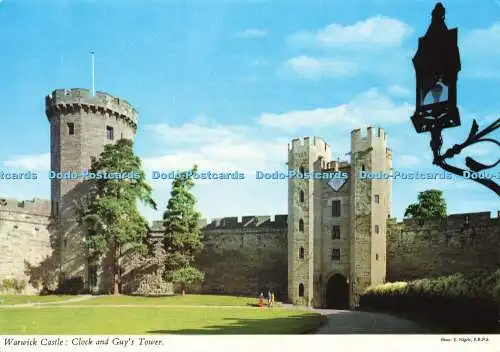 D183036 Warwick Castle. Uhr und Abspannturm. John Hinde. E. Nagele. F.R.P.S