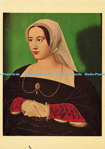 D184551 Porträt einer Dame, die Königin sein soll. Catherine Parr von Ambrosius. Benson