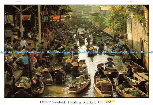 D181603 Thailand. Damnernsaduak Floating Market