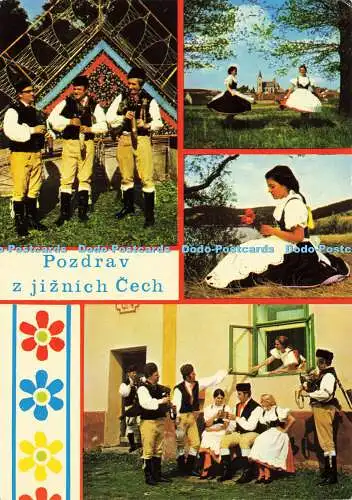 D186355 Pozdrav z jiznich Cech. Orbis. L. Porizka. Multi View