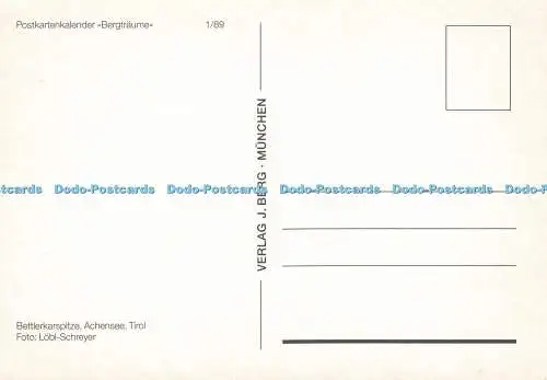 D184634 Tirol. Achensee. Bettlerkarspitze. J. Berg. Bergtraume. Lobl Schreyer