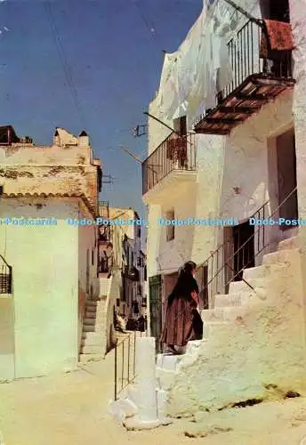 D184701 Ibiza. Balearen. Typische Straße. Postales Cyp Farbe. Num. 3695