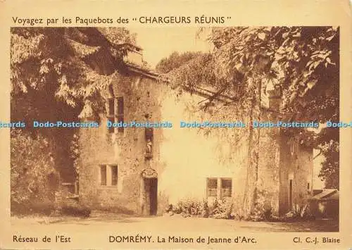 D181726 Voyagez Par les Paquebots des Chargeurs Reunis. Domremy. La Maison de Je