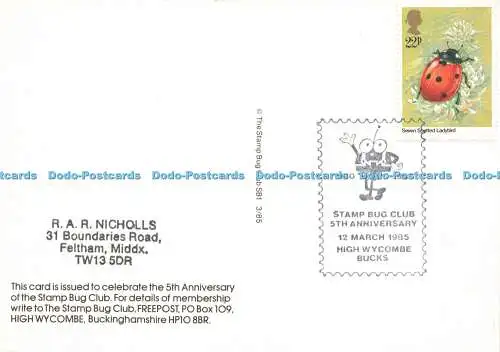 D186502 Stamp Bug Club 5th Anniversary