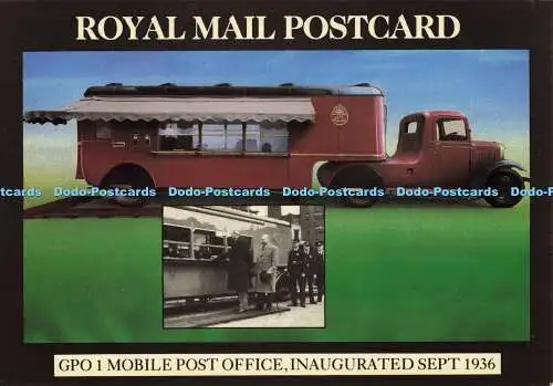 D187959 Royal Mail Postkarte. GPO 1 Mobile Postfiliale. Einweihung Sept 1936