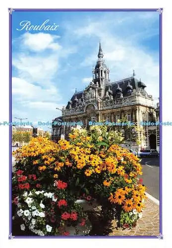 D184789 Roubaix. Frankreich. L Hotel de Ville. Magier