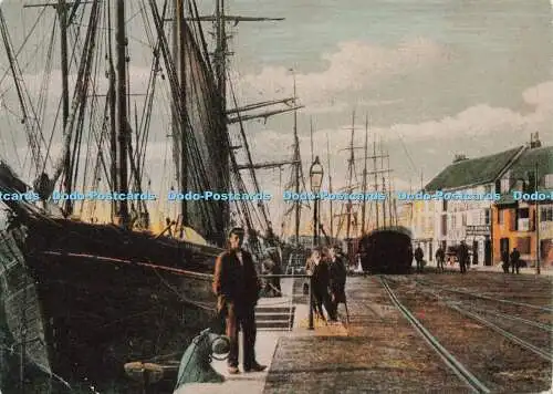 D183369 Poole. Der Kai. um 1900. Delphin Fine Art. Nostalgie Serie 13. 1989