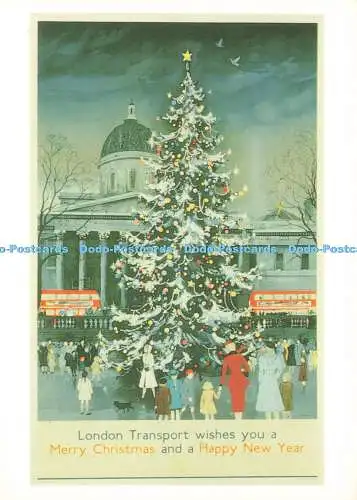 D186589 London Transport wünscht Ihnen frohe Weihnachten und einen guten Rutsch ins neue Jahr. Beri