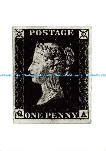 D186748 Porto ein Penny. Der Penny Black. wurde von Friedrich Heide graviert. Bri