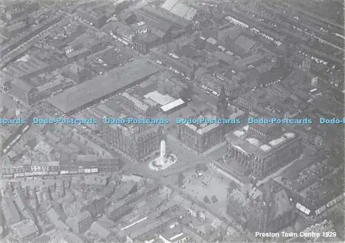 D183597 Preston Town Centre. Postkarte. 1929