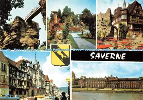 D183600 Saverne. Le Pont du Diable. La Roseraie. Le Haut Barr. La Grand Rue. Eur