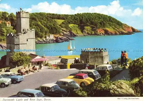 D189873 Devon. Dartmouth Castle und River Dart. John Hinde. E. Ludwig. 1973