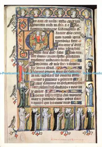 D185030 Cambridge. Sidney Sussex College. Aus einem in England kopierten Psalter im