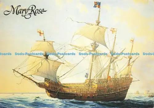 D183604 Kriegsschiff Mary Rose verließ 1545 an einem Sommerabend den Hafen. Sovereign