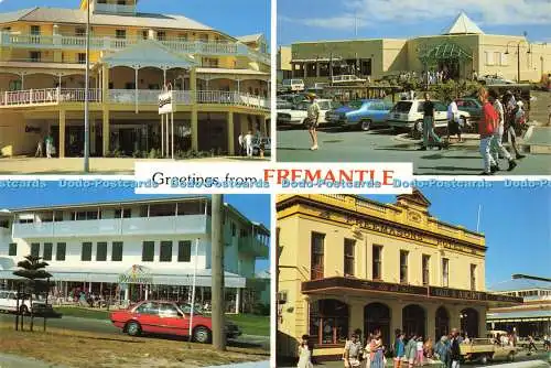 D189938 Grüße aus Fremantle. Das Esplanade Plaza Hotel. Marine Terrasse und