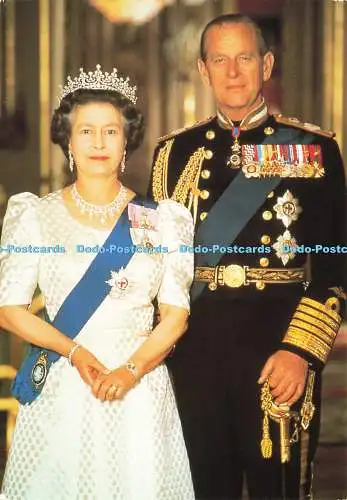 D186820 H. M. The Queen und H. R. H. The Duke of Edinburgh. Ruby Anniversary. Co