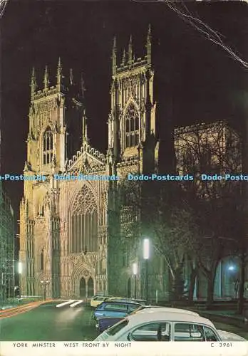 D185110 York Minster. Westfront bei Nacht. Richter. C 3961. 1980