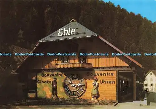 D183700 Uhrenhaus Eble. Ewald Eble. Die größte Kuckucksuhr der Welt. Schoning. Ge