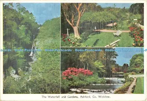 D188302 Co. Wicklow. Ashford. Der Wasserfall und die Gärten. Cardall. Multi View