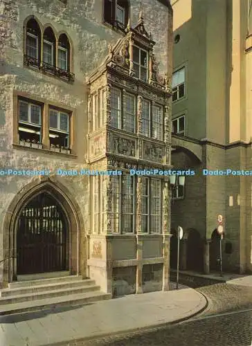 D186847 Hildesheim. Kunstvoller Erker am Tempelhaus. erbaut 1484. 1490. Karl Ber