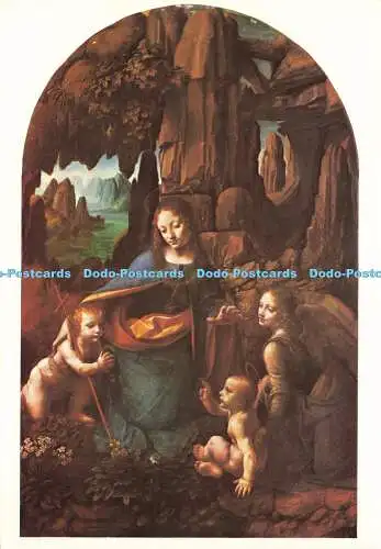 D185151 Die Jungfrau der Felsen. Medici Society. Leonardo da Vinci