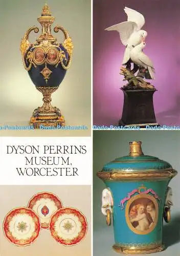 D185184 Worcester. Dyson Perrins Museum. Die Imperial Vase. Princess Elizabeth M