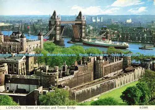 D190024 London. Tower of London und Tower Bridge. Charles Skilton and Fry