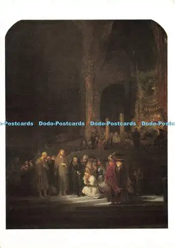 D186975 Nationalgalerie. Die Frau im Ehebruch. Karten-Nr. 1263. Rembrandt