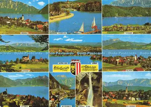 D190079 Urlaubsgrusse vom Attersee. Salzkammergut. Unterach. Nußdorf. Weyregg.