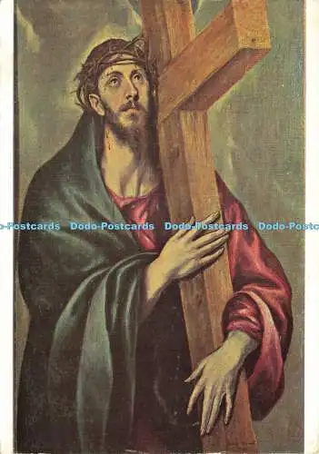 D186986 Jesus mit dem Kreuz. Salbe. Domenicos Theotocopoulos. El Greco. 1969