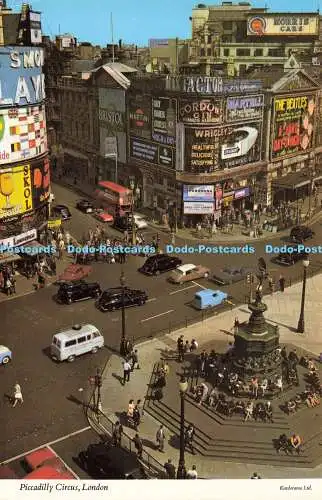 D185254 London. Piccadilly Circus. Kardorama