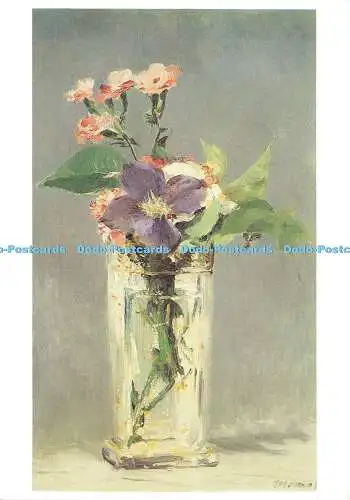 D185267 Paris. Musee d Orsay. Oeillets et Clematites dans un Vase de Cristal. Mu