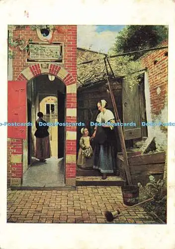 D187128 Nationalgalerie. Hof eines Hauses in Delft. Karten-Nr. 1034. Pieter d