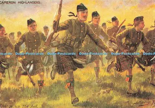 D188640 The Queens Own Cameron Highlanders. Laden Sie den Hügel hinauf. The French Revol