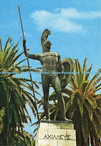 D185467 Kepkypa. Korfu. Achilleion. Statue des Achilles